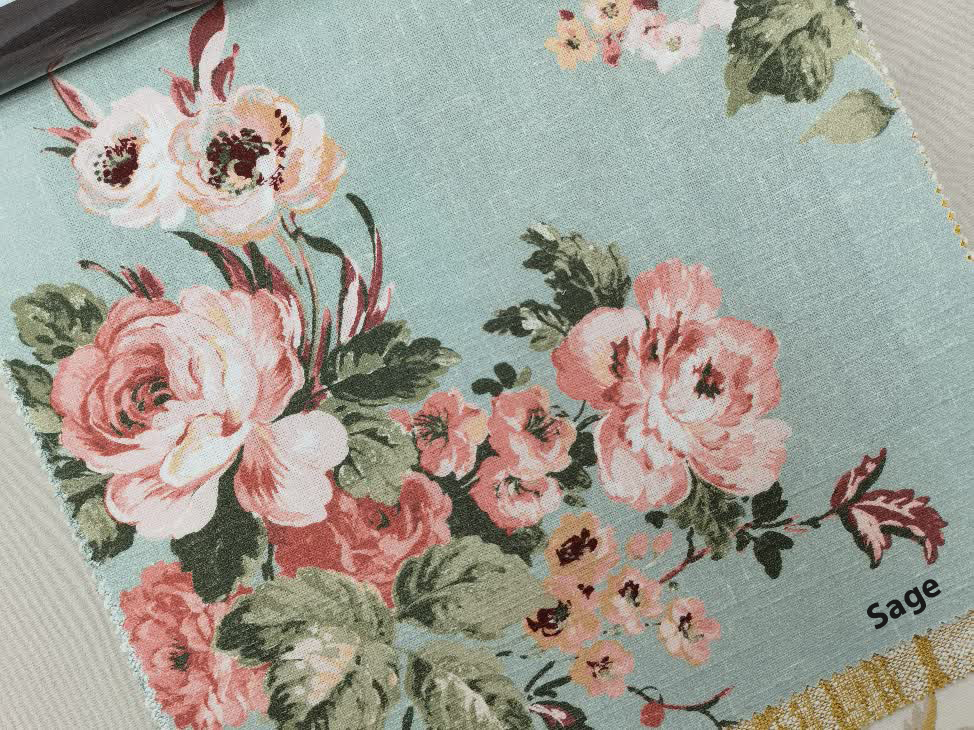 Rosemore ткань Laura Ashley,  от магазина "Шторы - и точка!"