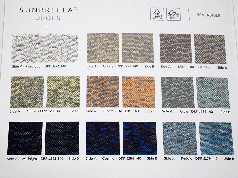 Drops ткань Sunbrella,  от магазина "Шторы - и точка!"