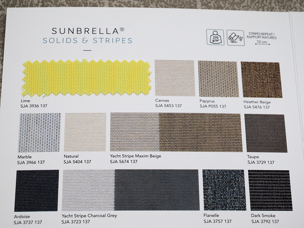 Solids & Stripes ткань Sunbrella,  от магазина "Шторы - и точка!"